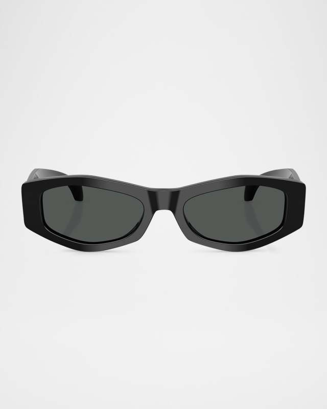 VE4487 Oval Logo-Print Sunglasses